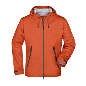 Kurtka Softshell Wiatroodporna Wodoodporna - Dark Orange & Iron Grey