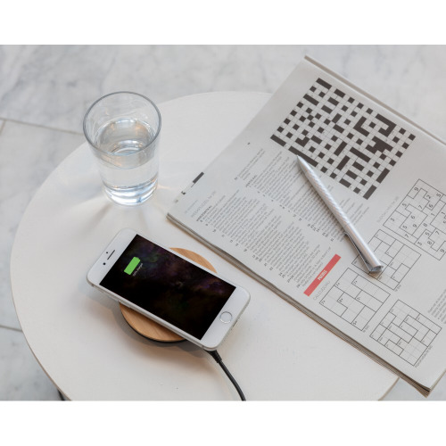 Bambusowa ładowarka bezprzewodowa 5W Bamboo X Brązowy P308.279 (5)