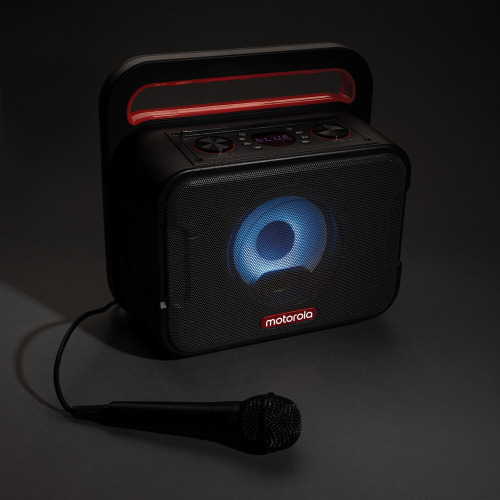 Głośnik bezprzewodowy Motorola ROKR810, mikrofon karaoke Czarny P329.801 (6)