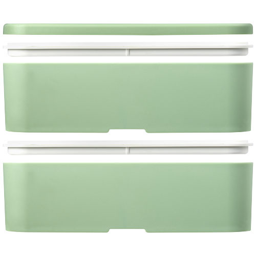 MIYO Renew dwuczęściowy lunchbox Zielony butelkowy 21018262 (5)