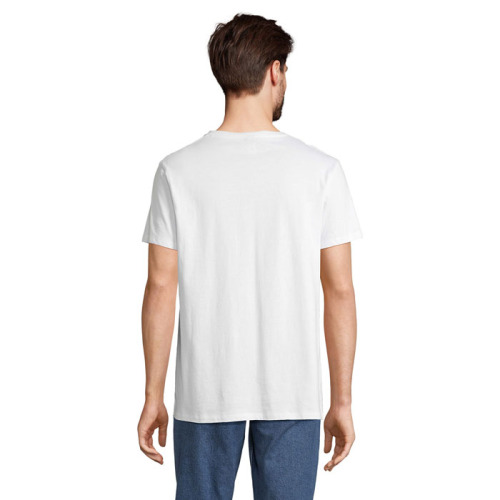 REGENT V  V-NECK T-SHIRT Bialy S04765-WH-XS (1)