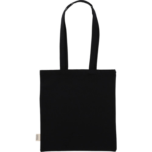 Torba bawełniana z długimi uszami 180g/m2 z materiałów z recyklingu GLEN Czarny 6469803 