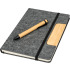 Notes A5 w linie z papieru z recyklingu z długopisem WALSALL Szary 437907  thumbnail