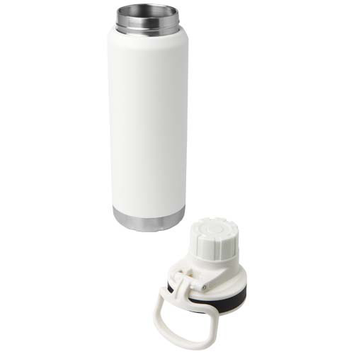 Butelka Fortis z recyklingowanej stali nierdzewnej, z miedzianą izolacją próżniową, o pojemności 700 ml, z certyfikatem RCS, przystosowana do napojów gazowanych Biały 10084201 (4)