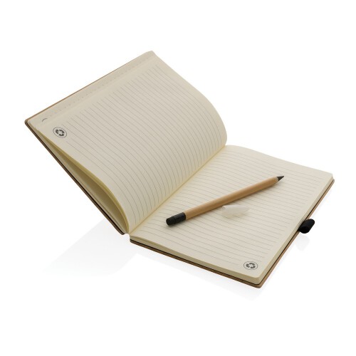 Bambusowy notatnik z ołówkiem Infinity brązowy P774.469 (2)