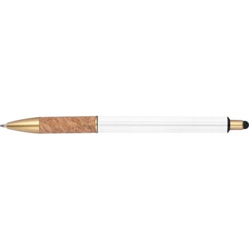 Długopis metalowy touch pen CAPRI Biały 369006 (3)