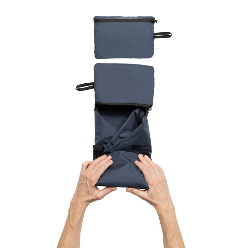 Składana torba sportowa, podróżna Dillon AWARE RPET™ Niebieski P763.1825 (4)