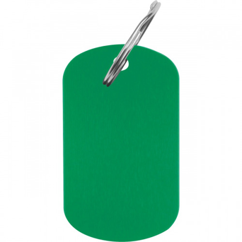 Brelok metalowy z aluminium z recyklingu LIESELOTTE Zielony 9493709 (2)