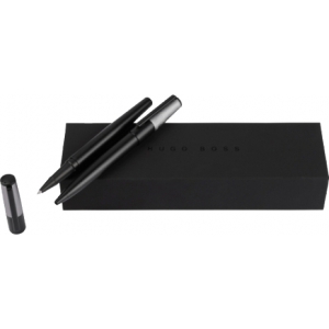 Zestaw upominkowy HUGO BOSS długopis i pióro kulkowe - HSN1894N + HSN1895N Czarny