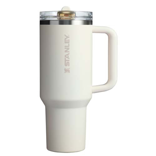Stanley Quencher® ProTour 1180 ml termoizolowany kubek ze słomką, wykonany z recyklingowanej stali nierdzewnej Kremowy 10097910 