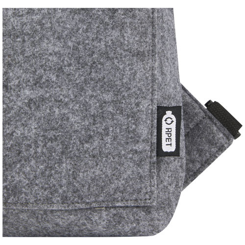 Felta torba rowerowa z filcu zamykana od góry z materiałów z recyklingu z certyfikatem GRS o pojemności 13 l Średnioszary 12066382 (6)