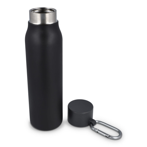 Butelka z matowym wykończeniem, butelka termiczna 600 ml Czarny LT98696-N0002 (3)