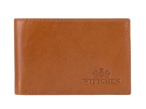 Męski portfel WITTCHEN ze skóry minimalistyczny Jasny brąz