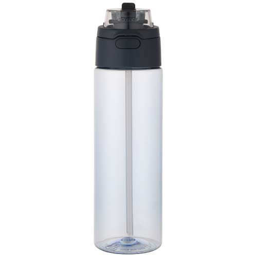Bidon na wodę Theron o pojemności 700 ml, wykonany z tworzywa sztucznego pochodzącego z recyklingu (RCS), z pokrywką o podwój Szaroniebieski 10095055 (2)