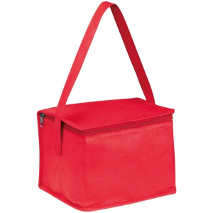 Torba termiczna non woven na 6 puszek 330 ml NIEBY Czerwony
