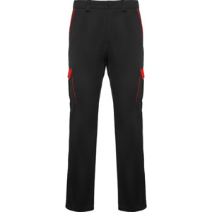 Spodnie Twillowe Elastyczne - Black 02 & Red 60