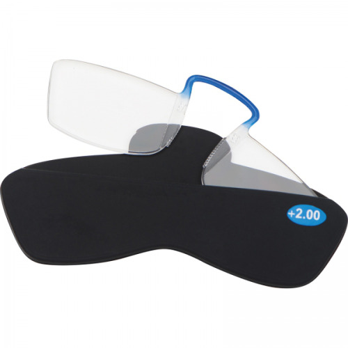 Okulary +2.00 z etui do smartfona CESARE Czarny 5075503 (5)