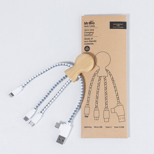 Xoopar Mr. Bio Bamboo Charging Cable Naturalny LT41016-N0094 (5)