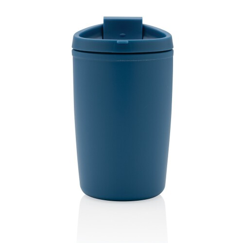 Kubek podróżny 300 ml, PP z recyklingu blue P433.085 (1)