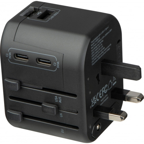 Adapter podróżny MARACENA Czarny 432903 (2)