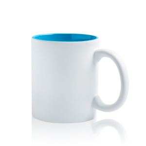 Gumowany kubek ceramiczny, 325 ml / Matte Popmug Tourquise Blue