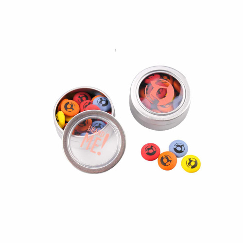 Czekoladowe lentilki z nadrukiem Puszka Brand Me! Tin Wielokolorwy S0387 (3)