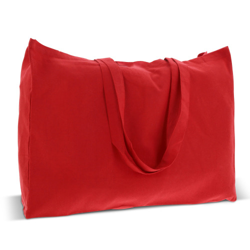 Torba z bawełny z recyklingu z dnem 140g/m² 49x14x37cm Czerwony LT95243-N0021 (2)