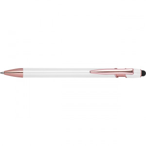 Długopis żelowy z recyklingu BELO HORIZONTE Biały