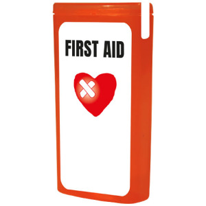 MiniKit Pierwsza Pomoc Przezroczysty czerwony