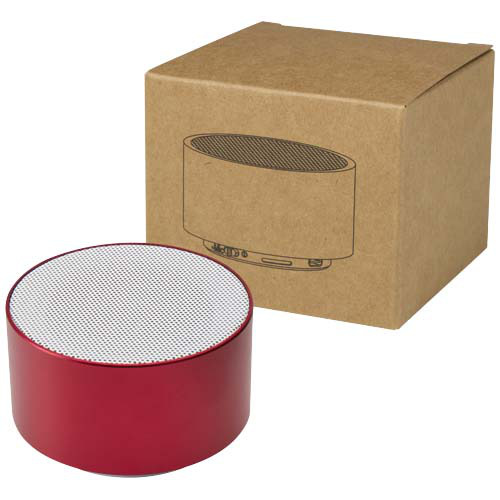 Ankaa bezprzewodowy głośnik Bluetooth® o mocy 3 W z recyklingowanego aluminium Czerwony 12448621 