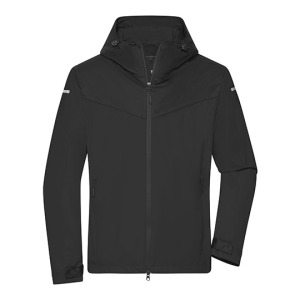 Kurtka Softshell Męska Wiatroodporna Z Kapturem