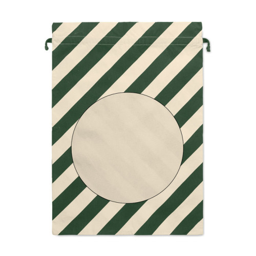 Duża bawełniana torba Mikołaja Zielony CX1567-09 (3)