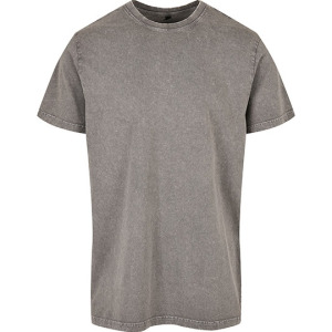 T-shirt Męski Klasyczny Bawełniany Acid Wash