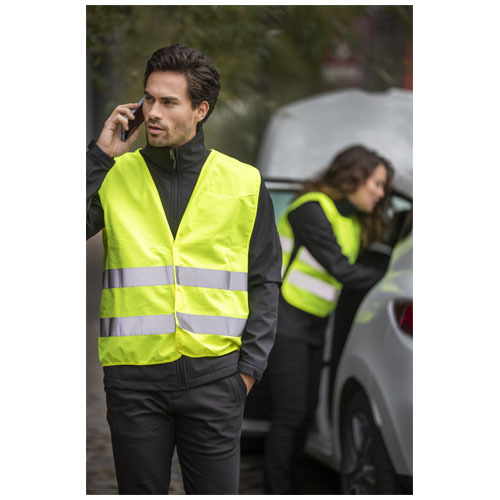 Kamizelka odblaskowa dla dorosłych HW2 (XL) Neonowy żółty 1PR04206 (4)