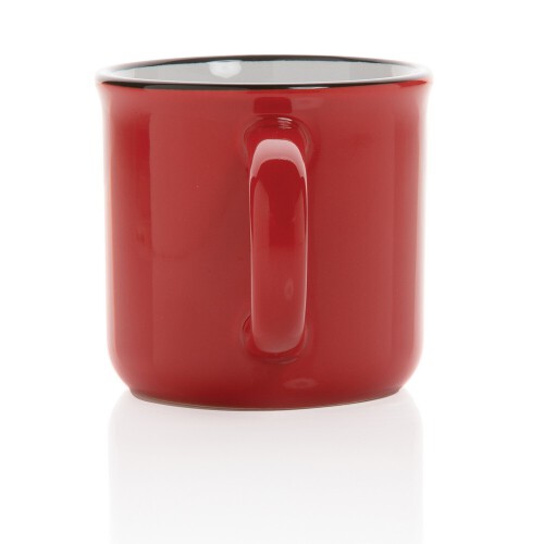 Kubek ceramiczny 280 ml czerwony P434.034 (2)
