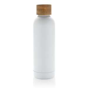 Butelka termiczna 500 ml Wood, stal nierdzewna z recyklingu