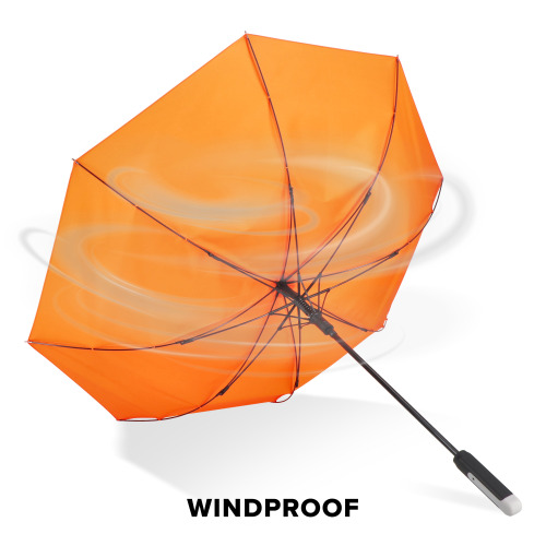 Emerantia 190T Pongee 23" Parasol otwierany automatycznie Pomarańczowy LT97121-N0026 (2)