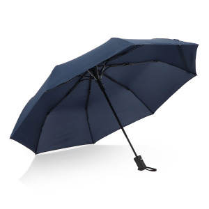 Daintree 190T Pongee 21.5" Składany parasol automatyczny, wiatroodporny Ciemnoniebieski