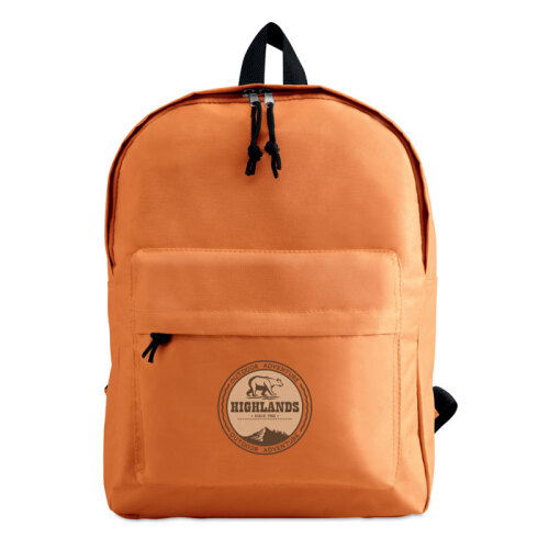 Plecak z zewnętrzną kieszenią pomarańczowy KC2364-10 (2)