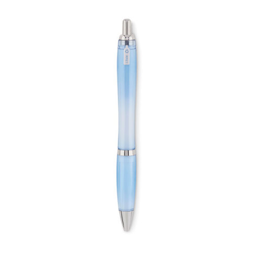 Długopis z RPET przezroczysty błękitny MO6409-52 (1)