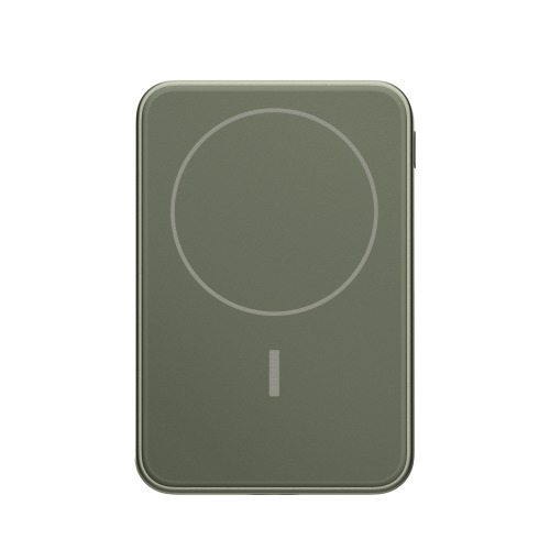 2PBM5000| Fresh 'n Rebel Compatible with MagSafe MagSafe Powerbank Wireless 5000mAh Dried Green LT49413-N0049 (4)