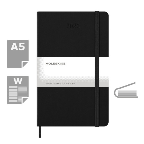 Kalendarz MOLESKINE Czarny VM399-03/2027 