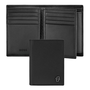Składany portfel na karty and money pocket Double B Saffiano Grey