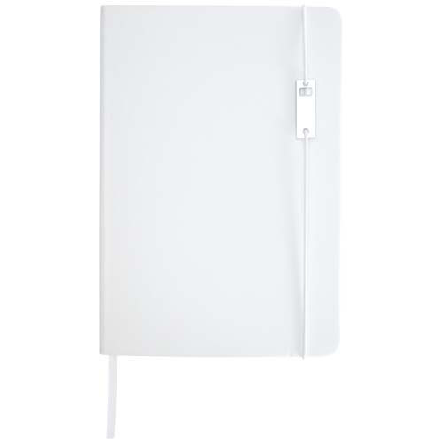 Legato Elegance zestaw notatnik A5 w twardej okładce z długopisem żelowym Biały 10625801 (3)