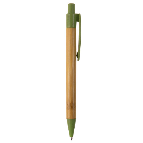 Długopis bambusowo-słomkowy Zielony LT87284-N0031 (4)