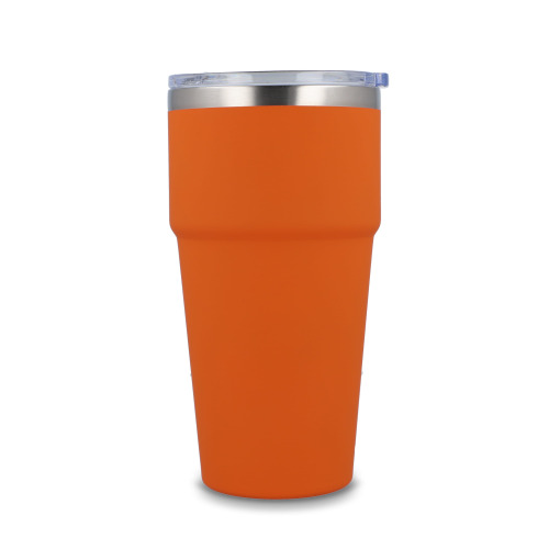 T-ceramiczny kubek do samochodu o miękkim dotyku 500ml Pomarańczowy LT98729-N0026 (2)
