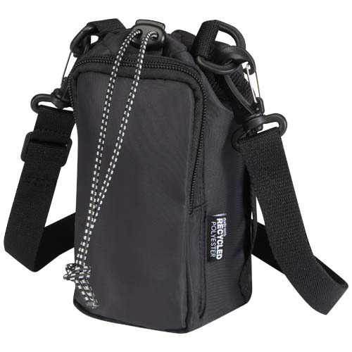 Trip Aware™, torba na butelki wykonana z materiałów z recyklingu, 2 l Czarny 12076590 (4)