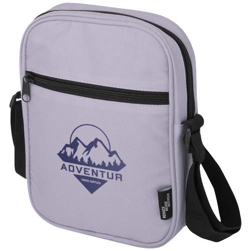 Byron torba na ramię o pojemności 2 l wykonana z materiałów z recyklingu z certyfikatem GRS Liliowy 13005335 (1)