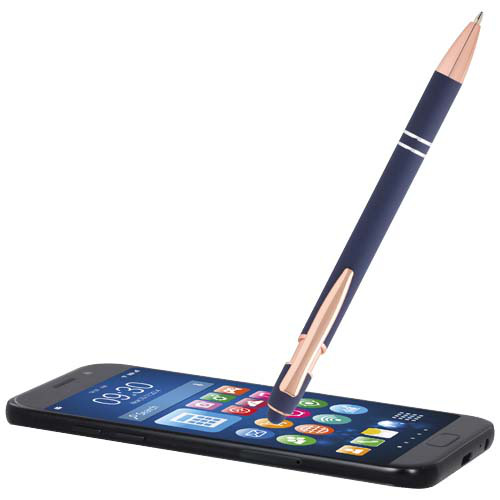 Nanna długopis z wykończeniem w kolorze różowego złota  Błękit oceanu 10624651 (4)