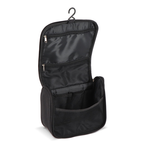 Torba podróżna na kosmetyki rPET 300D Kora Czarny LT95396-N0002 (1)